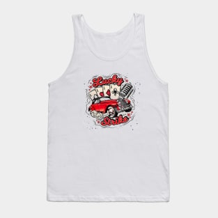 Lucky Strike classic vintage red casino car Tank Top